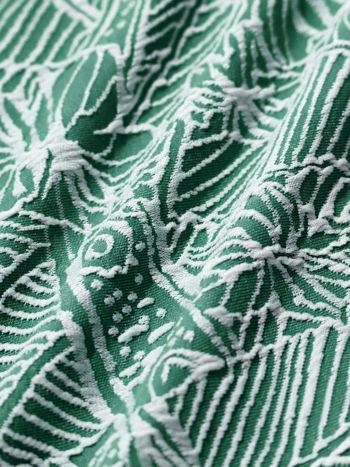 Green Print Textured Bikini Bottom sold by BERLOOK product image thumbnail 4