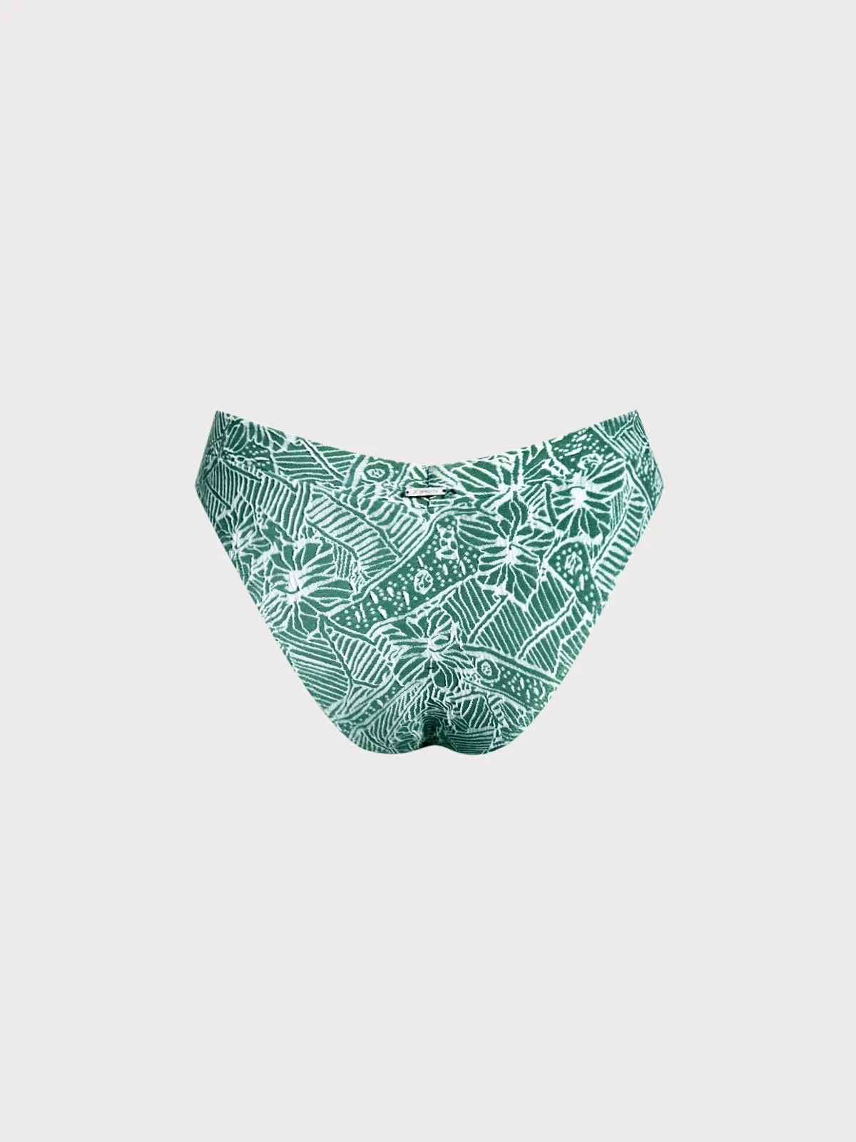 Green Print Textured Bikini Bottom sold by BERLOOK product image thumbnail 2