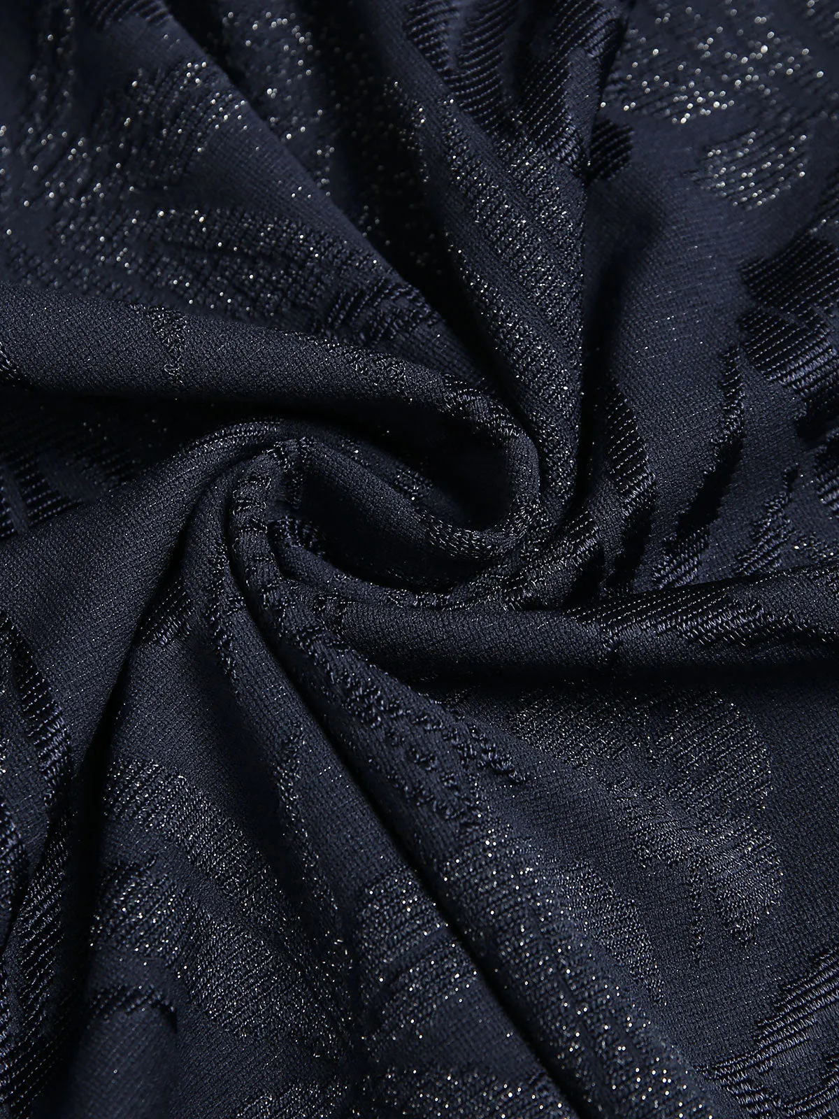 Blue Shimmer Textured One-Piece Swimsuit sold by BERLOOK product image thumbnail 3