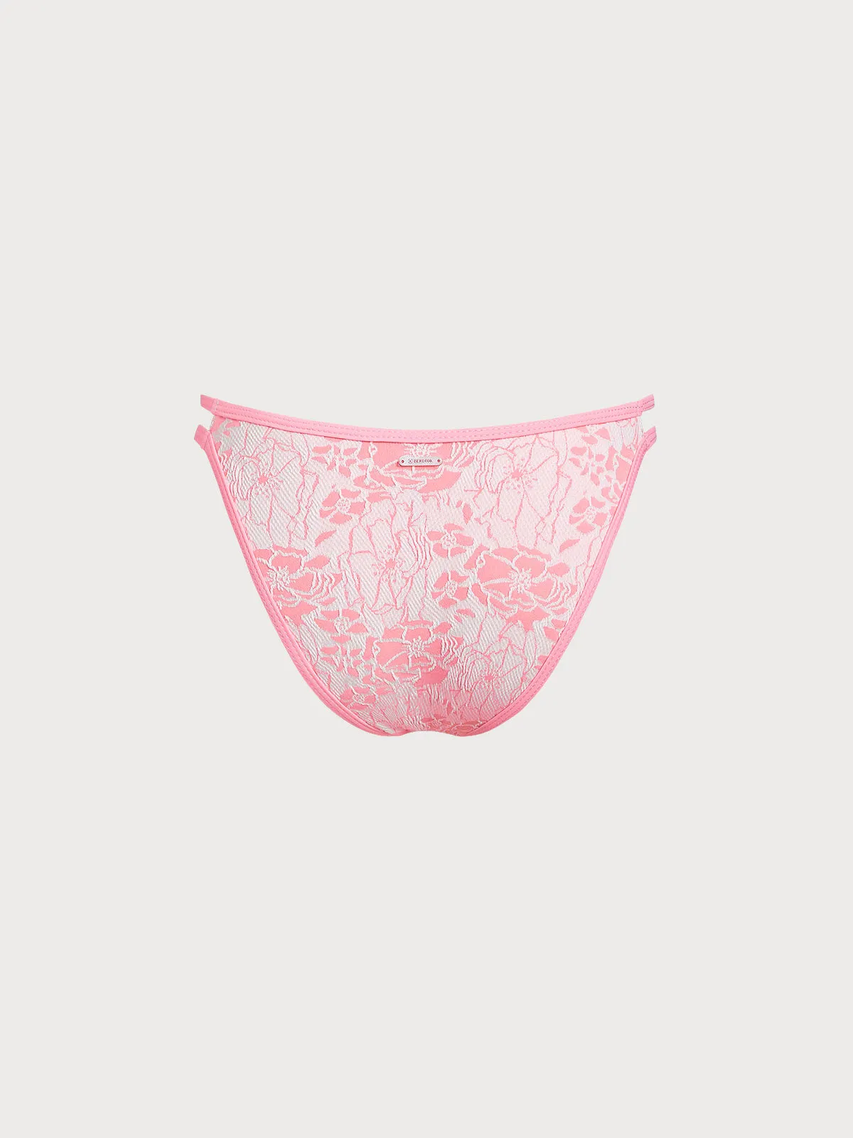 Pink Textured Cutout Bikini Bottom sold by BERLOOK product image thumbnail 2