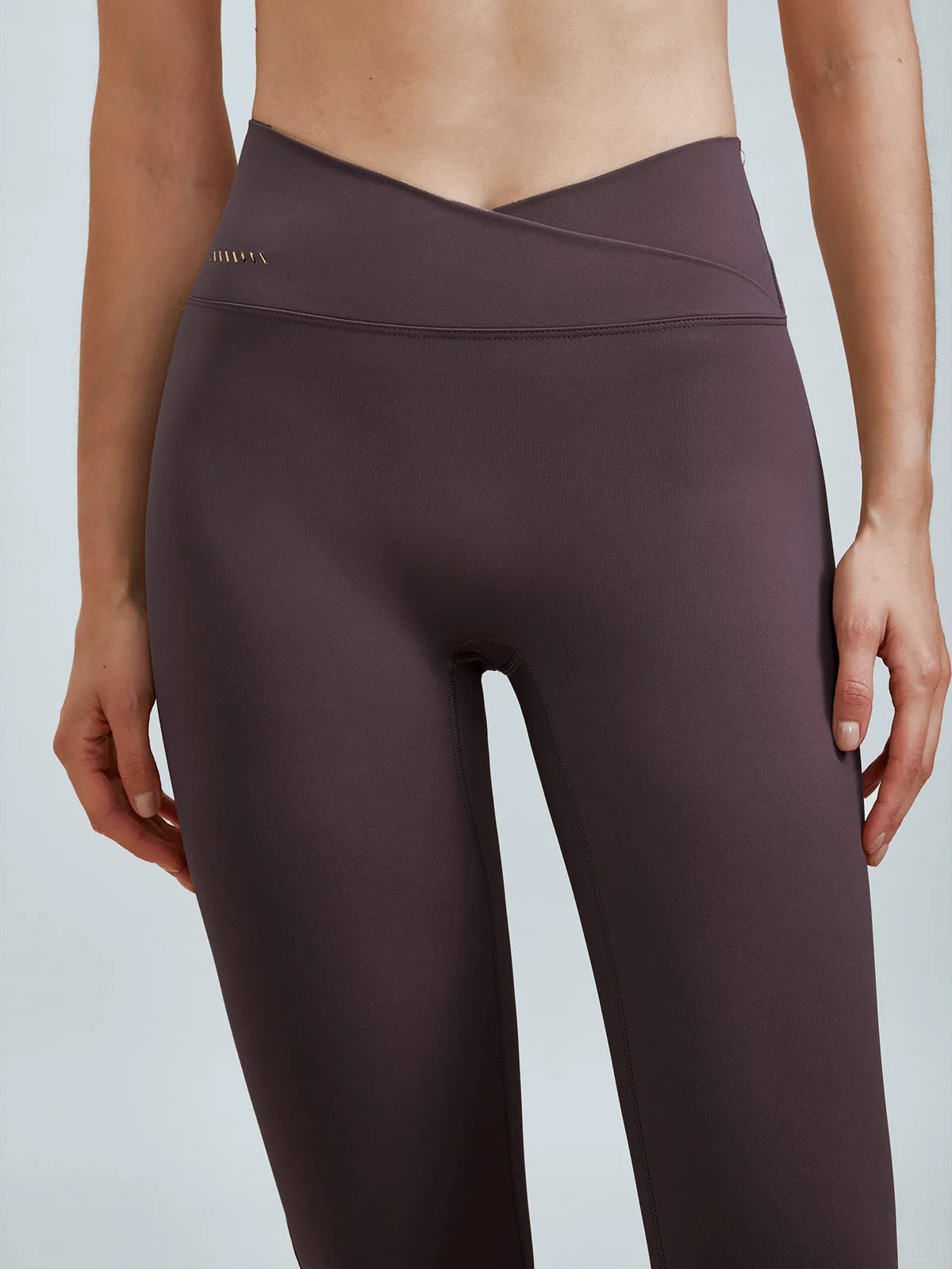Purple V-Waist Leggings 25" sold by BERLOOK product image thumbnail 3