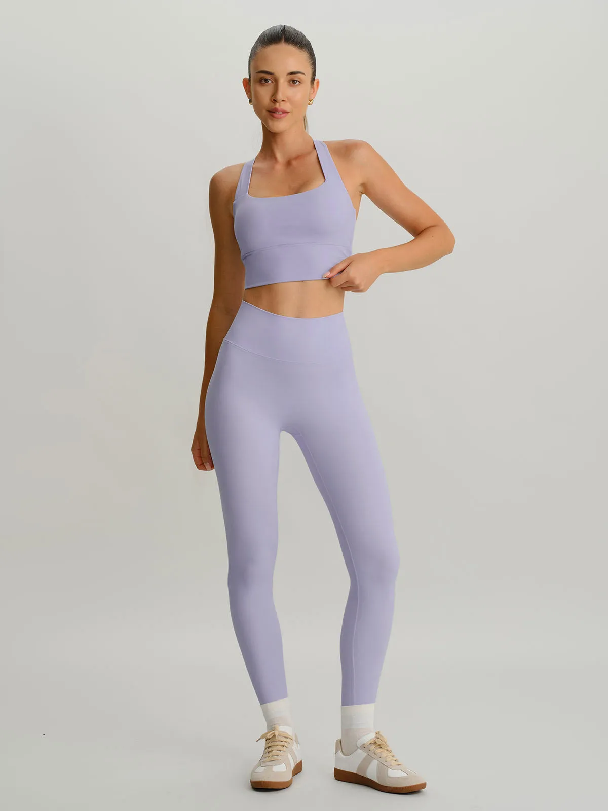 Light Purple Twist X-Cross Sports Bra - Light Support sold by BERLOOK product image thumbnail 5