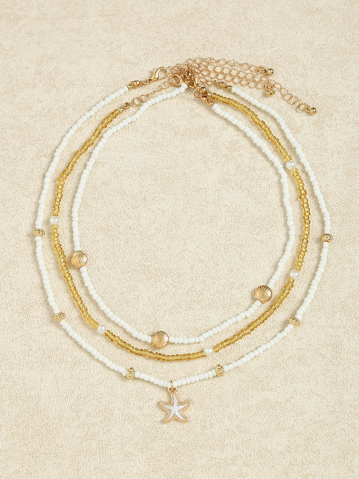 Layered Starfish Necklace sold by BERLOOK