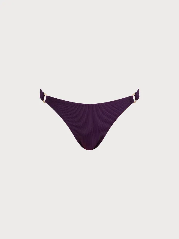 Purple O-Ring Bikini Bottom sold by BERLOOK