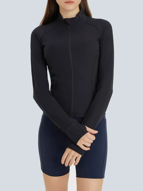 Black Pockets Sports Jacket made by BERLOOK