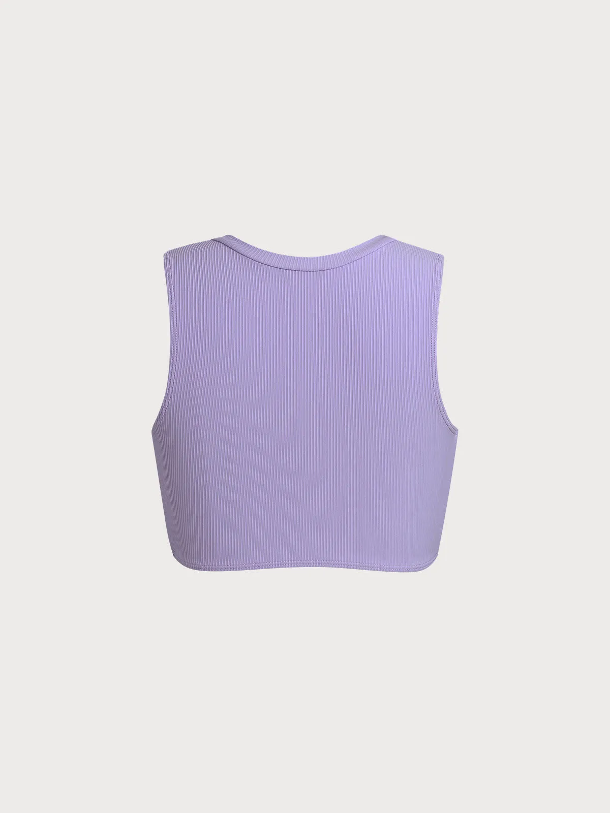 Purple Round Neck Twist Surf Top sold by BERLOOK product image thumbnail 2