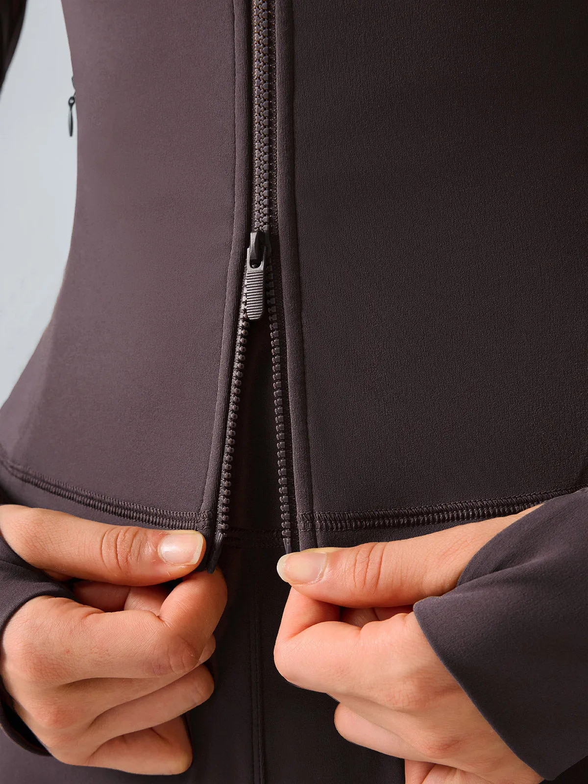 Purple Slim-Fit Zip-Up Athletic Jacket sold by BERLOOK product image thumbnail 5