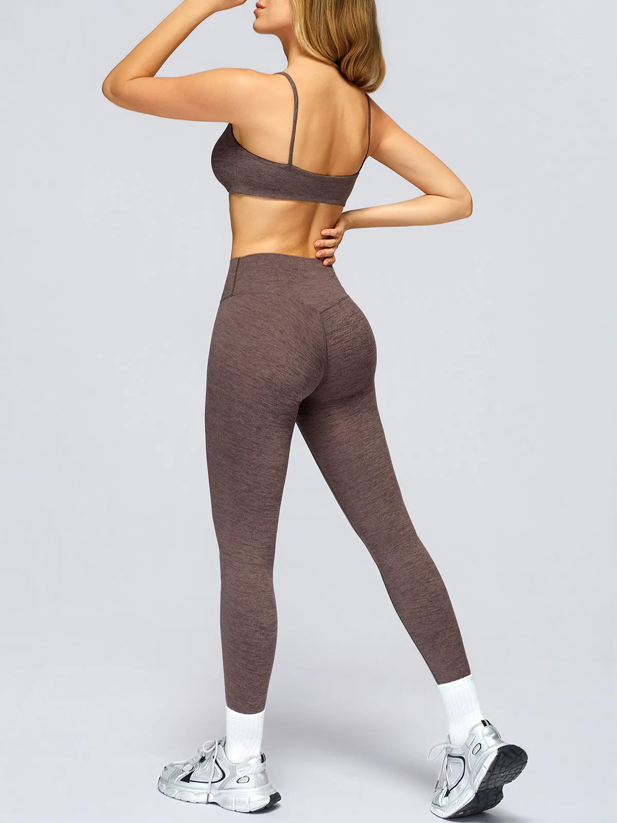 Coffee Butt Lifting High Waisted Leggings 26" sold by BERLOOK product image thumbnail 4
