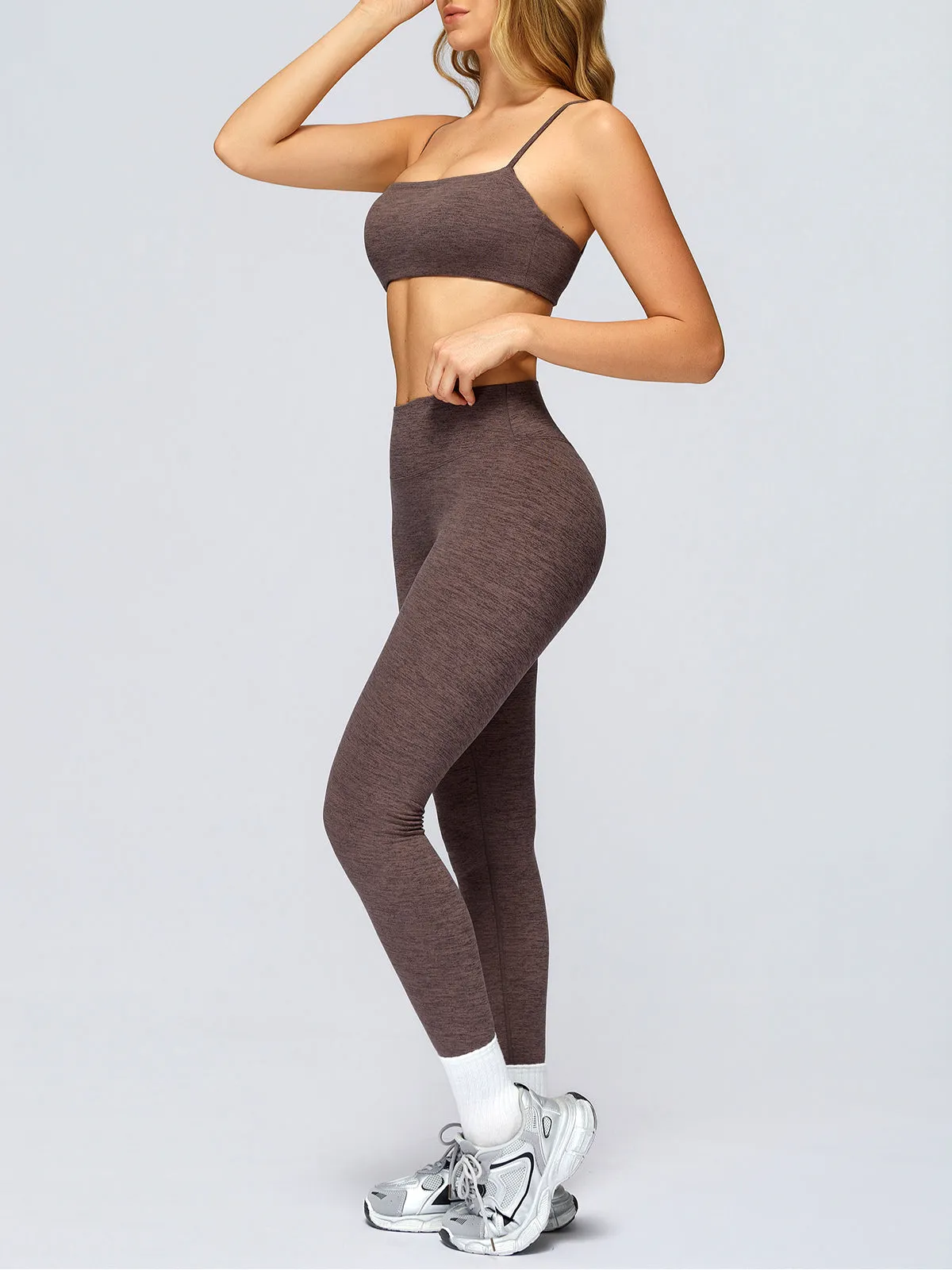 Coffee Butt Lifting High Waisted Leggings 26" sold by BERLOOK product image thumbnail 3