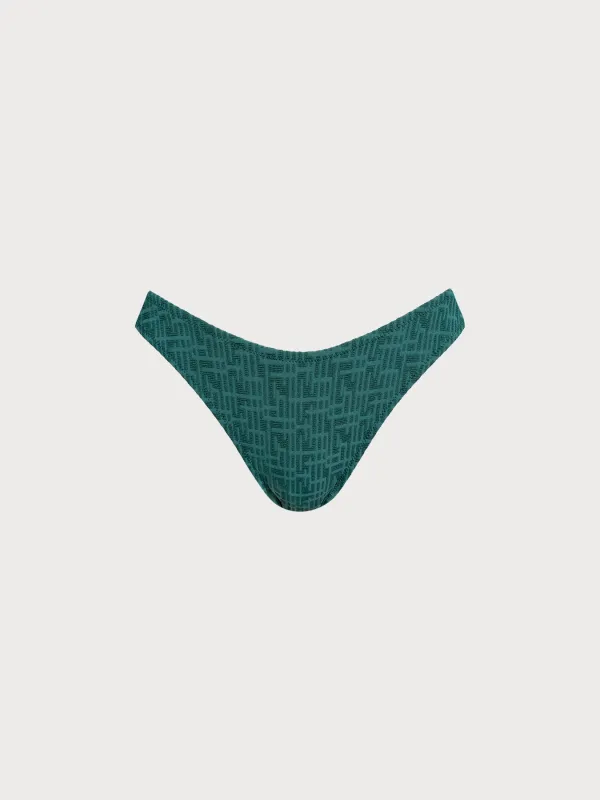 Green Monogram Bikini Bottom sold by BERLOOK