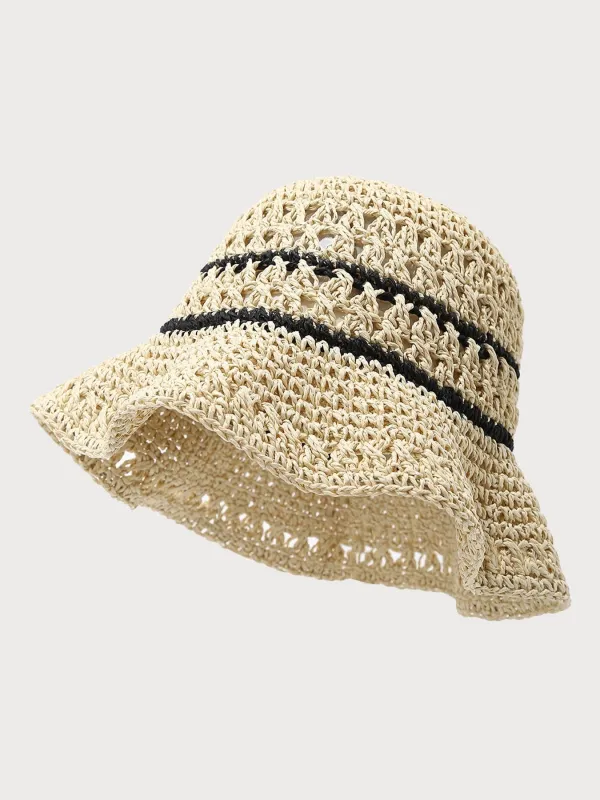 Beige Crochet Bucket Hat sold by BERLOOK