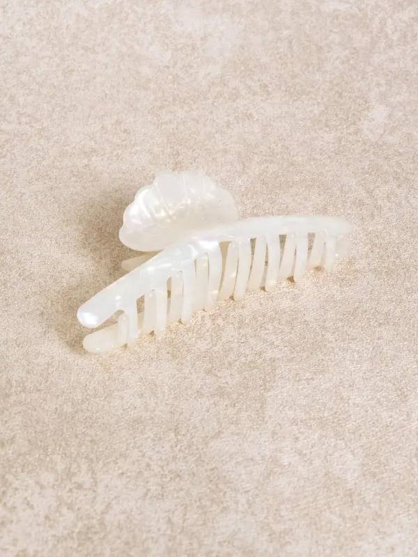 Pearlescent Shell-Shaped Hair Claw made by BERLOOK
