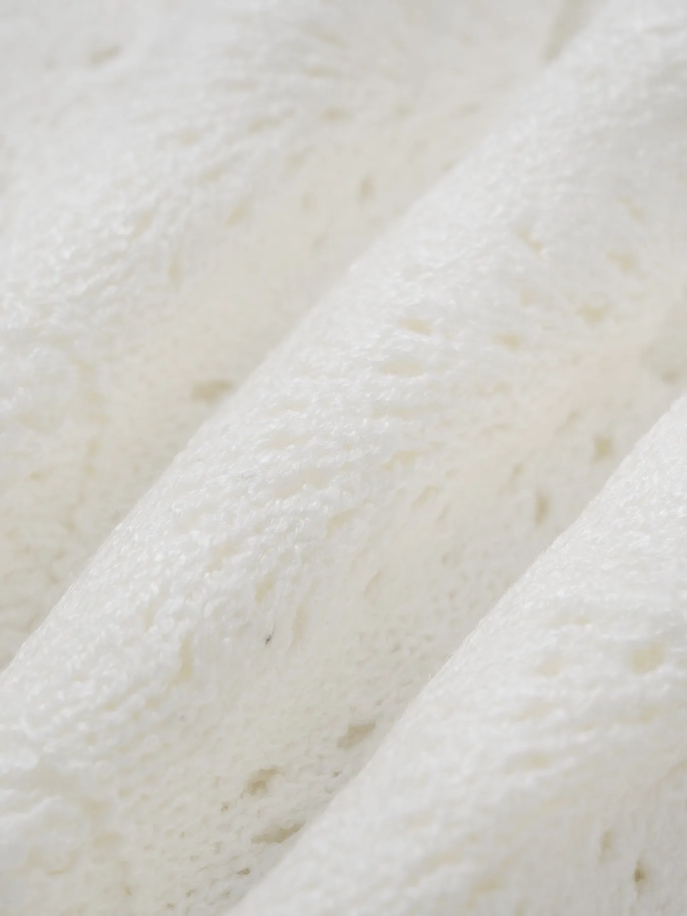 White Double-Layer Crochet Cover-Up Skirt sold by BERLOOK product image thumbnail 3