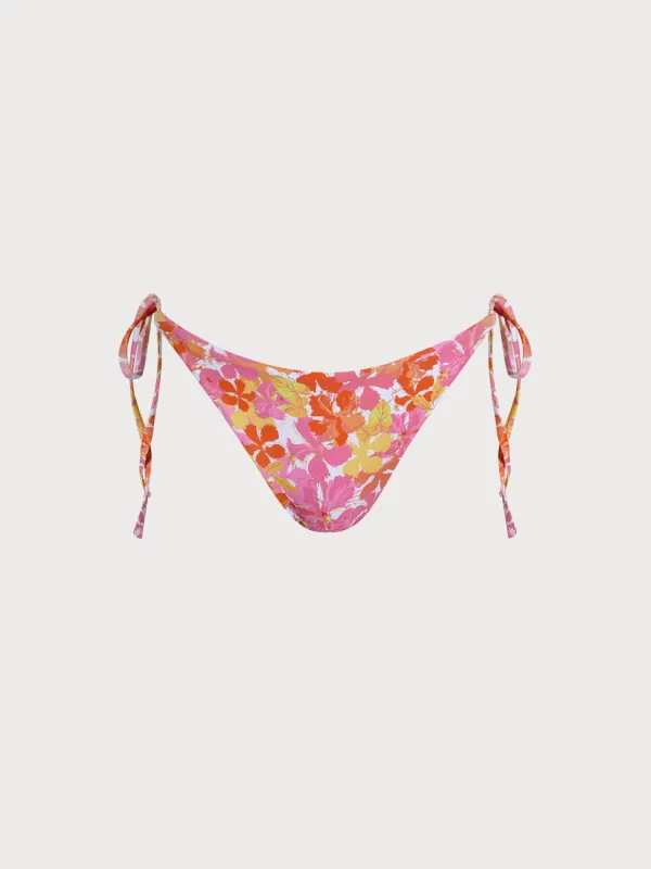 Floral Print Tie Bikini Bottom sold by BERLOOK