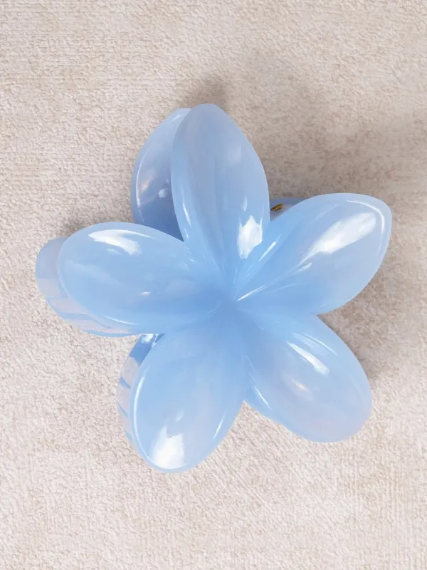 Blue Flower Claw Hair Clip sold by BERLOOK