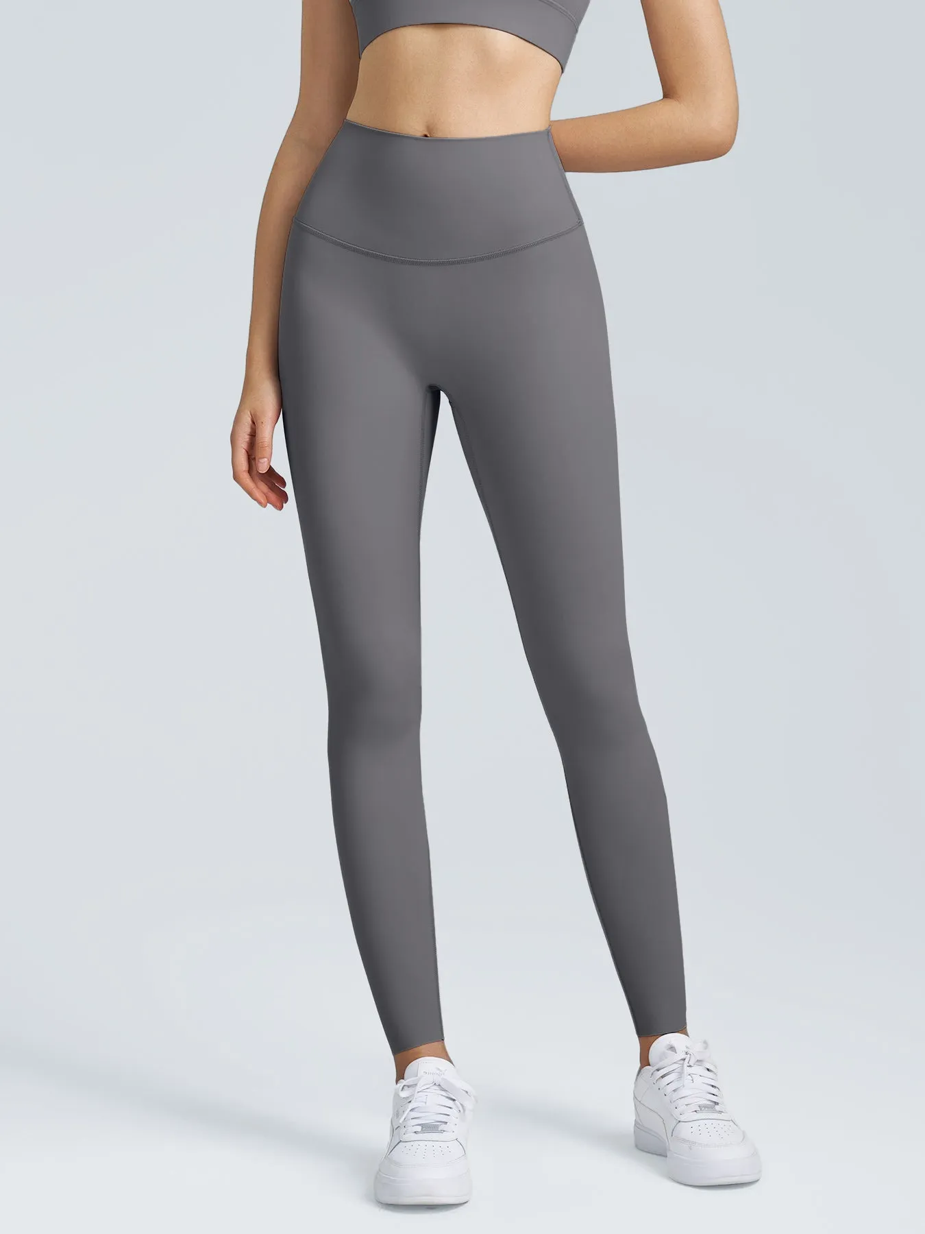 Gray High Waisted Leggings 24" sold by BERLOOK product image thumbnail 2