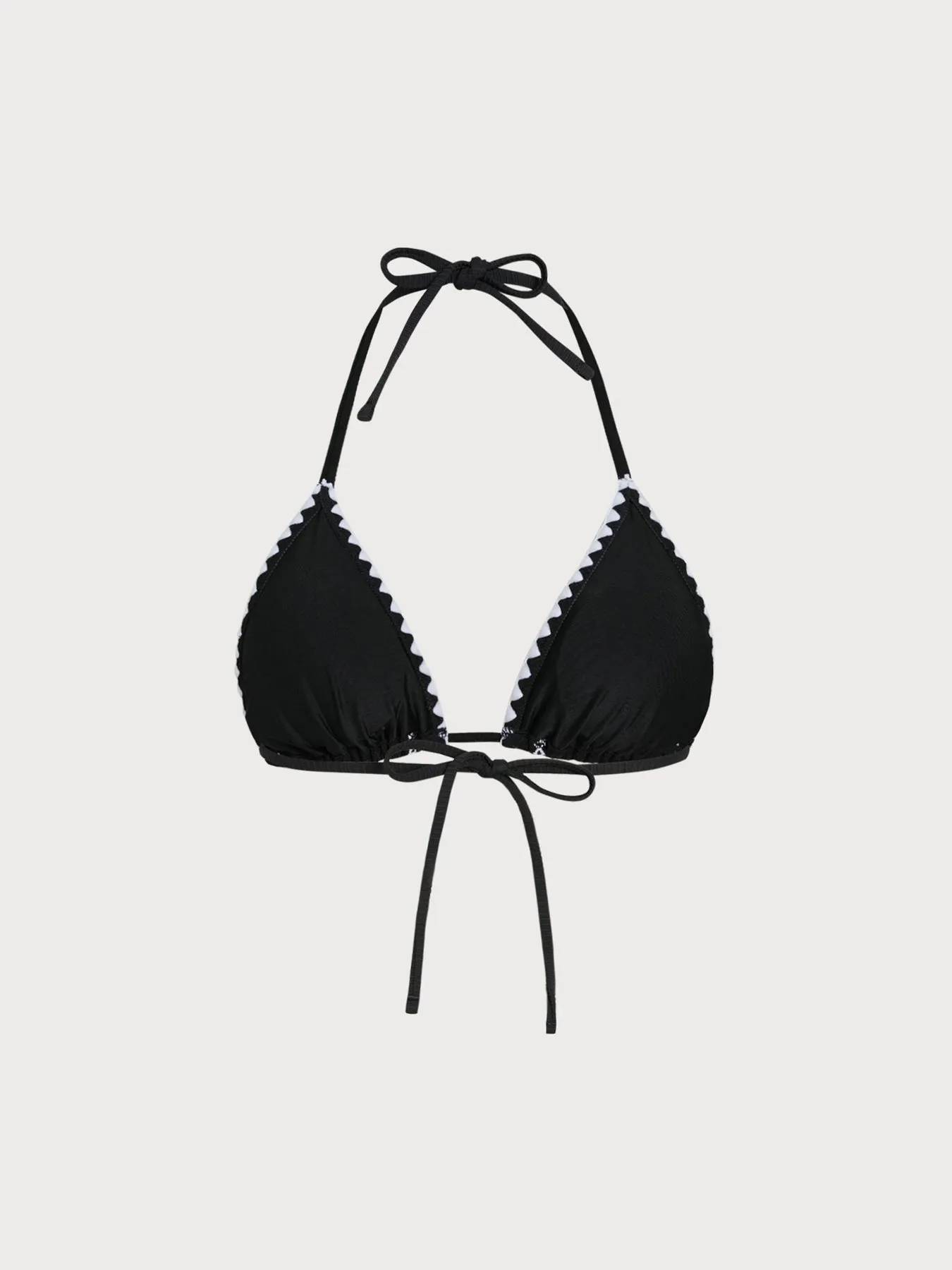 Black Stitch Triangle Bikini Top sold by BERLOOK product image thumbnail 2