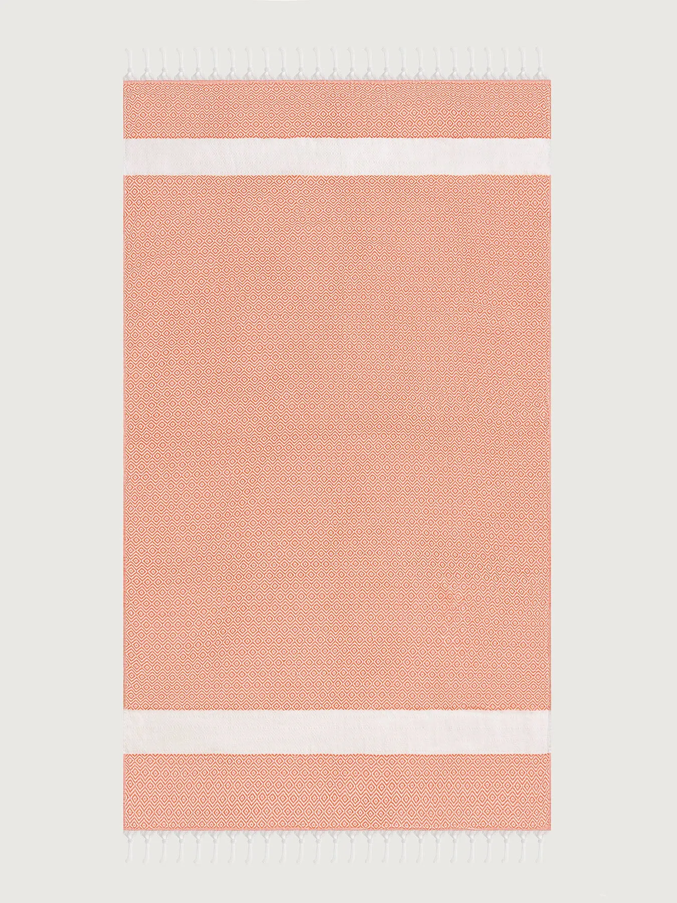 Orange Fringed Beach Towel sold by BERLOOK product image thumbnail 2