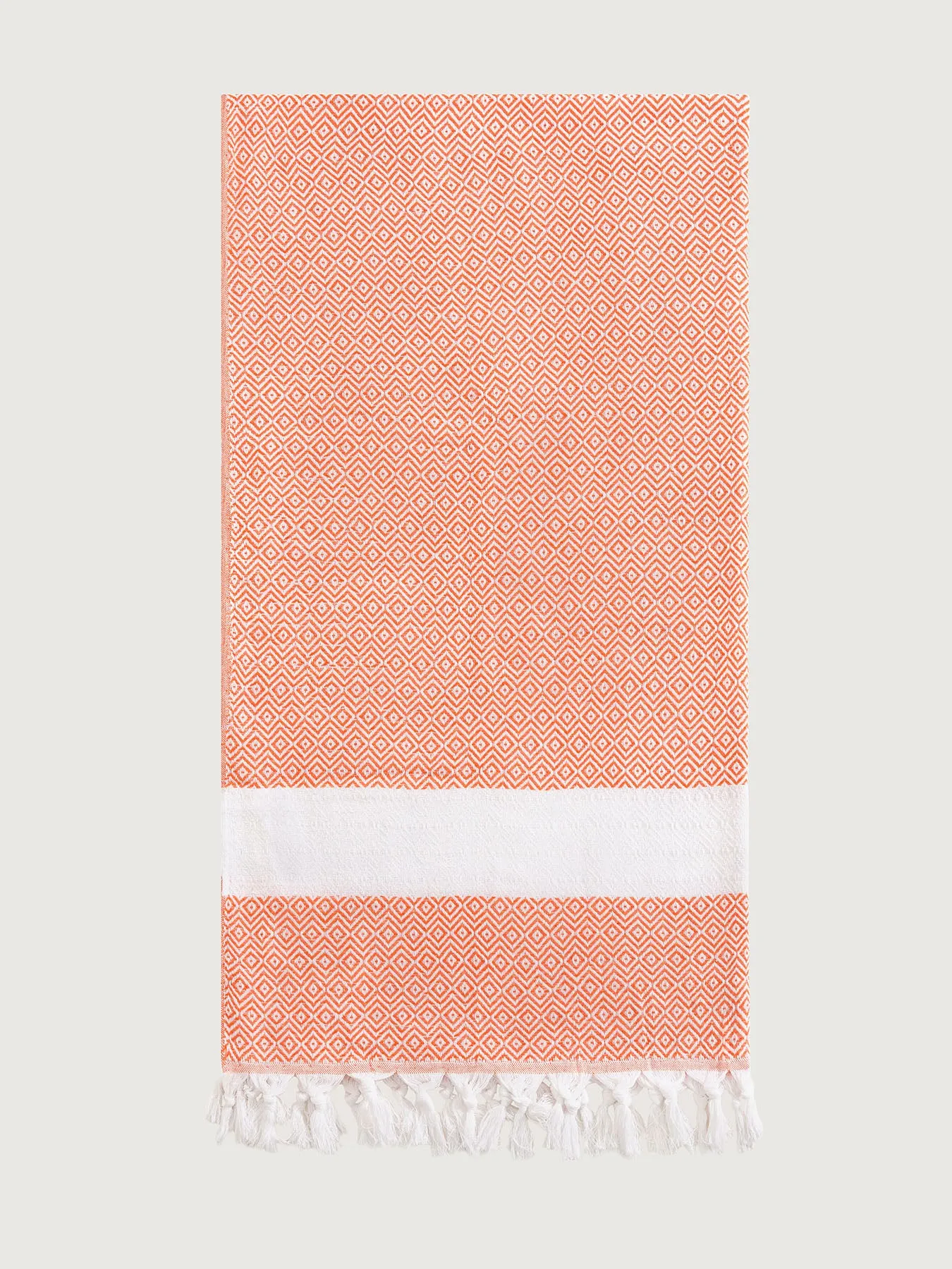 Orange Fringed Beach Towel sold by BERLOOK product image thumbnail 3
