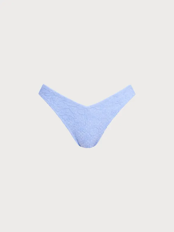 Light Blue textured Bikini Bottom sold by BERLOOK