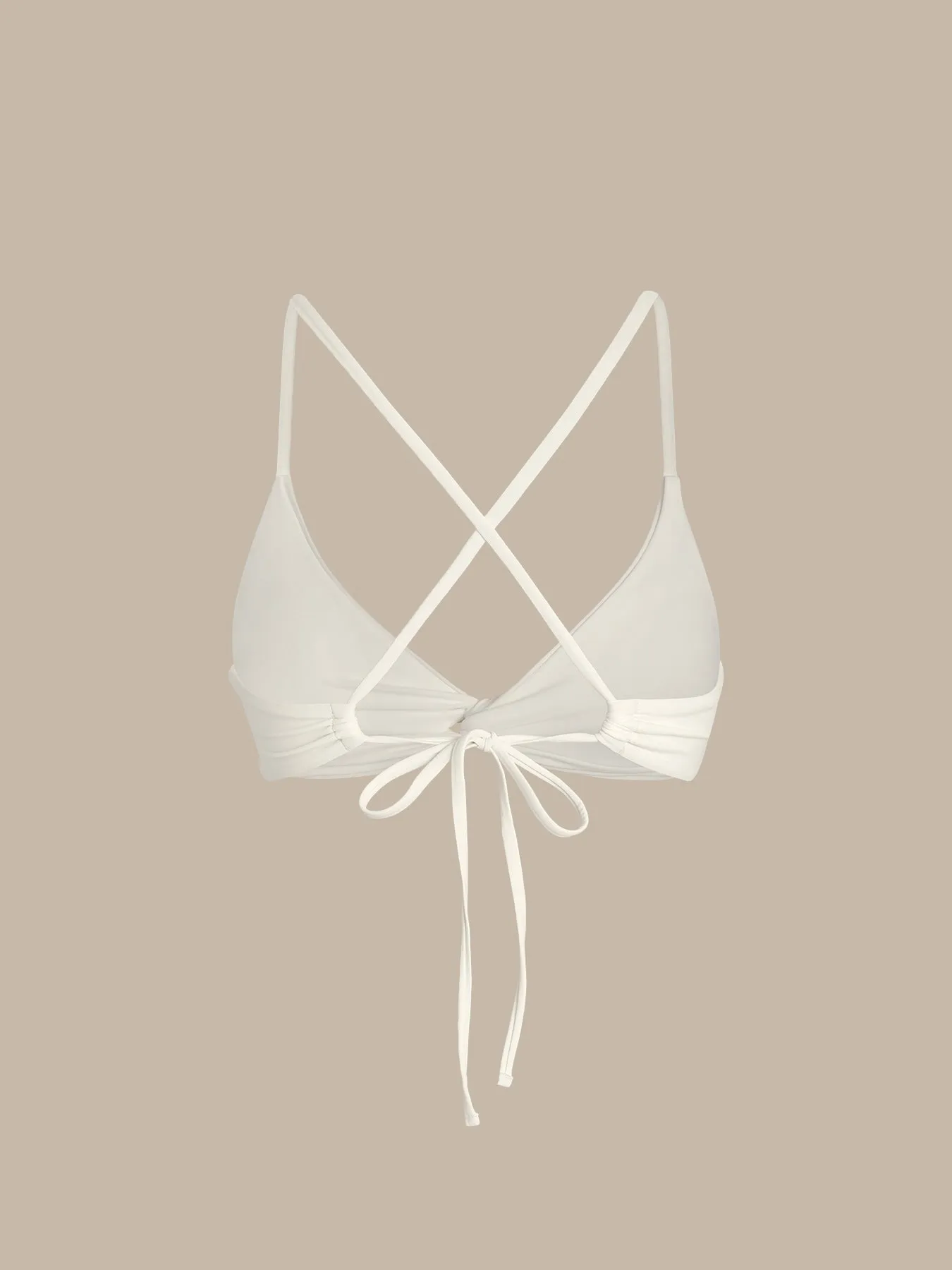 ECONYL® Off White Twist Bikini Top sold by BERLOOK product image thumbnail 2