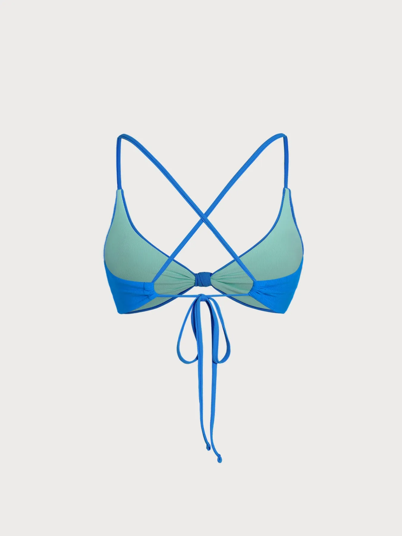 Blue Reversible X Cross Bikini Top sold by BERLOOK product image thumbnail 3
