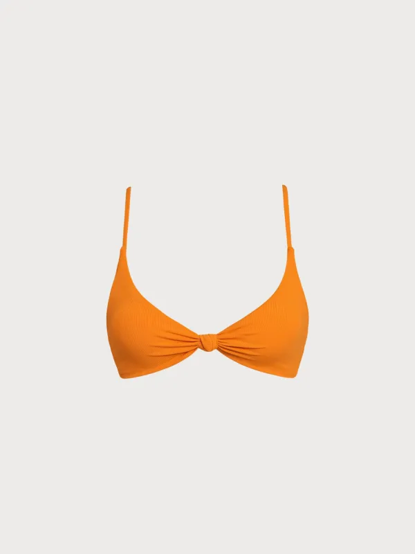 Orange Reversible X Cross Bikini Top sold by BERLOOK