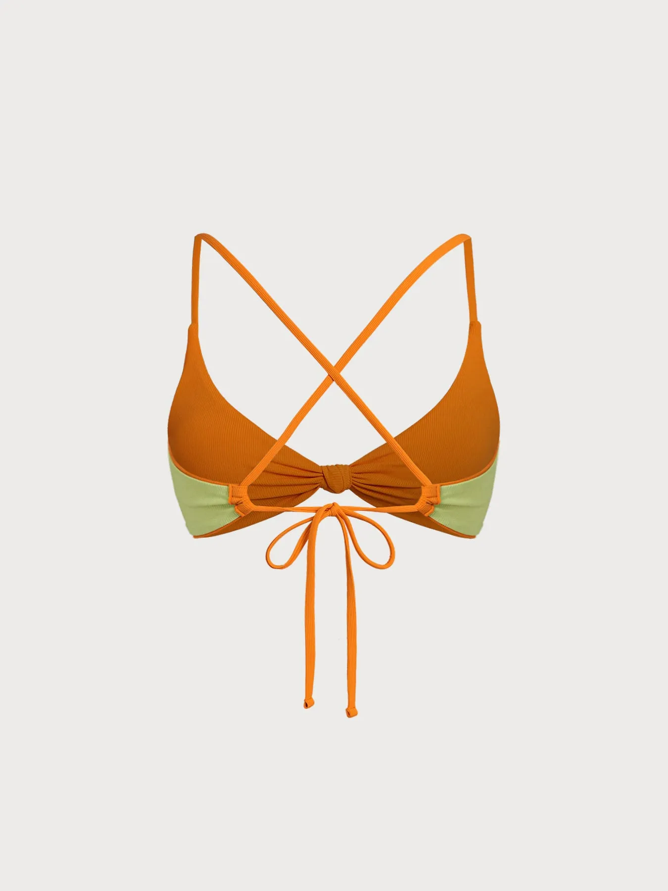 Orange Reversible X Cross Bikini Top sold by BERLOOK product image thumbnail 4