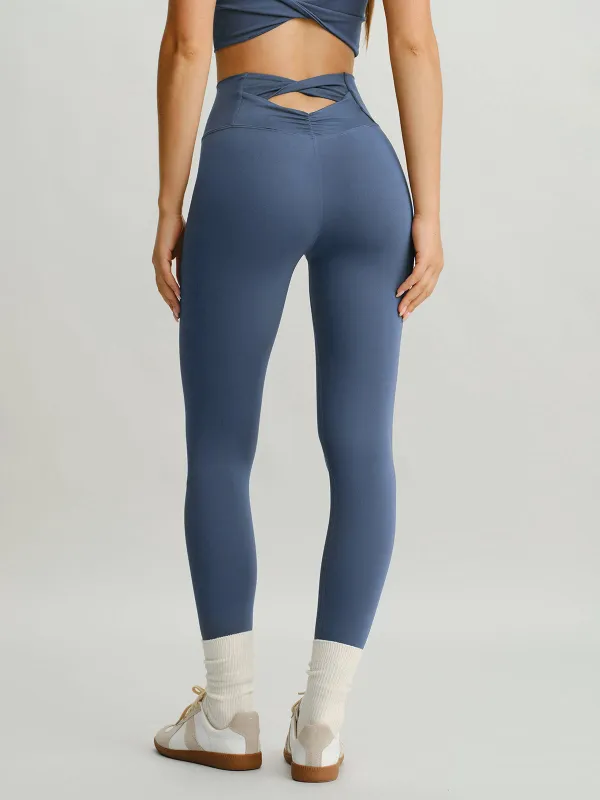 Blue Cut Out Leggings 24" sold by BERLOOK