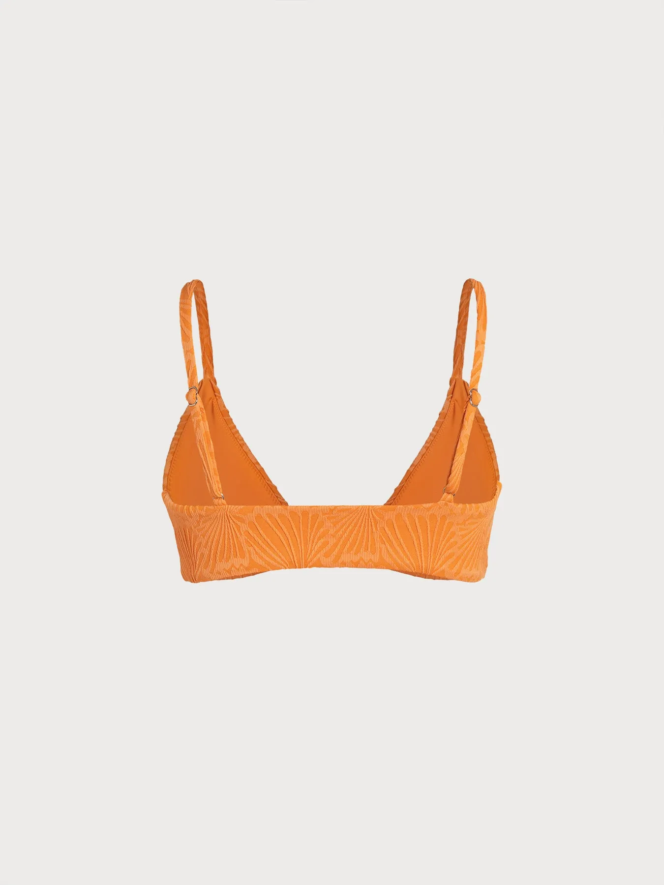 Orange Textured O-Ring Bikini Top sold by BERLOOK product image thumbnail 5
