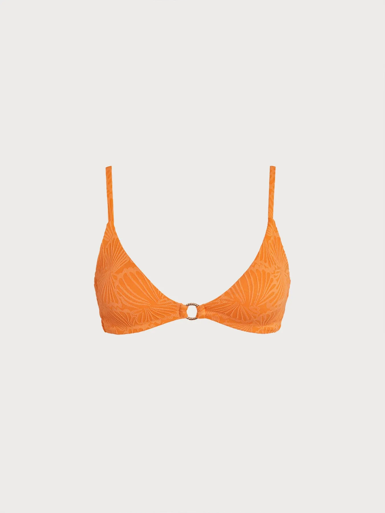 Orange Textured O-Ring Bikini Top sold by BERLOOK product image thumbnail 4