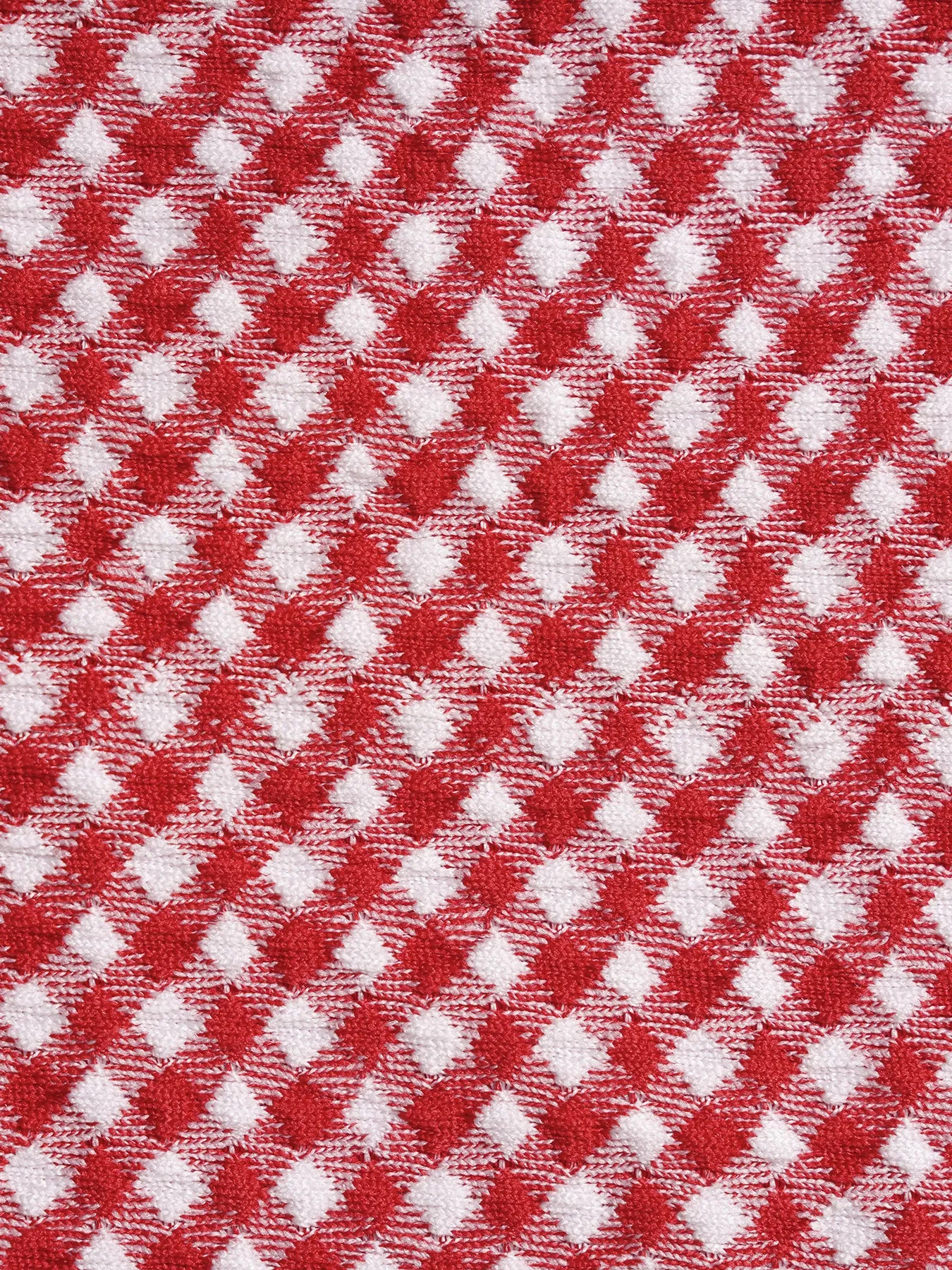 Red Gingham Knot Plus Size Bikini Top sold by BERLOOK product image thumbnail 4