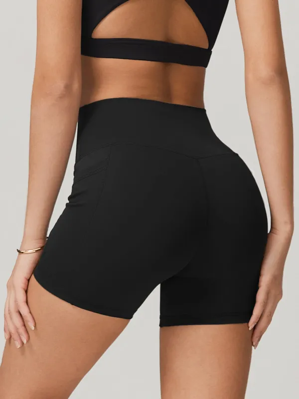 Black Natural Waisted Sports Shorts 3" made by BERLOOK