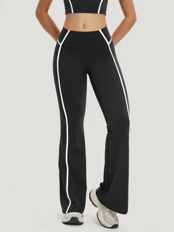 Black Contrast High Waisted Leggings 31" sold by BERLOOK