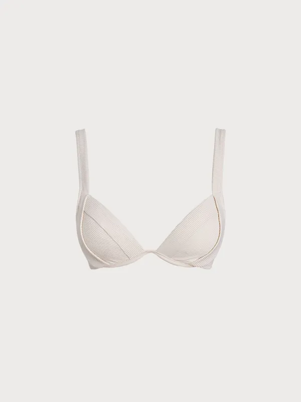 Off White Underwire Bikini Top made by BERLOOK
