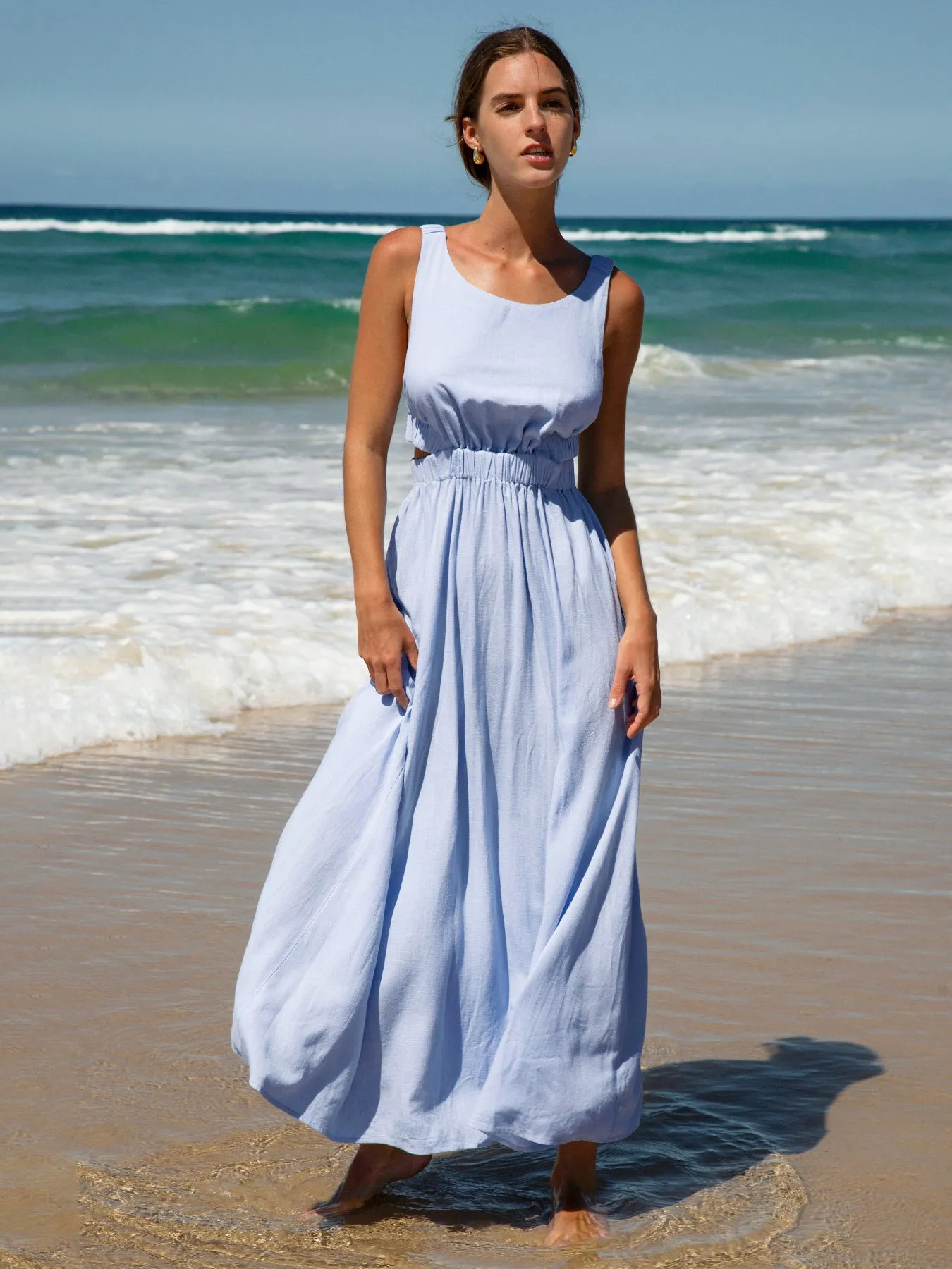 Blue Backless Beach Dress sold by BERLOOK product image thumbnail 5