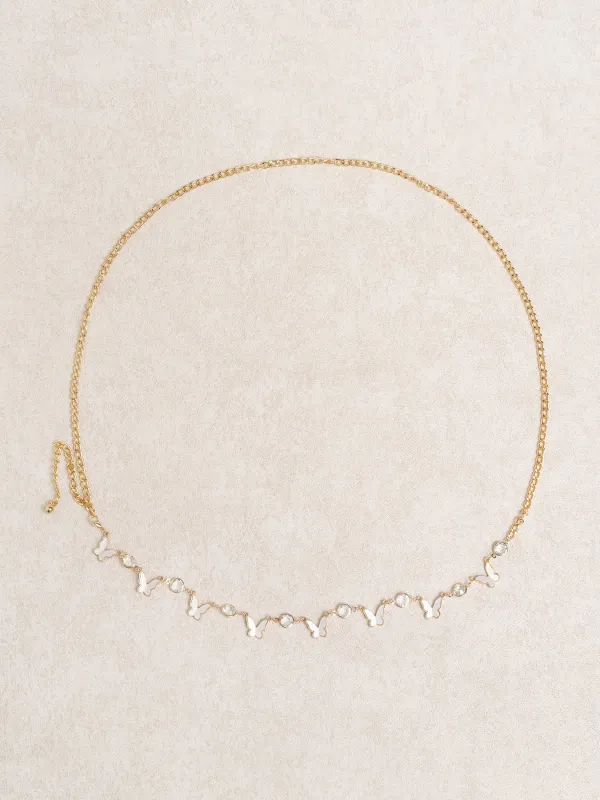 Butterfly Mother-of-Pearl Waist Chain made by BERLOOK