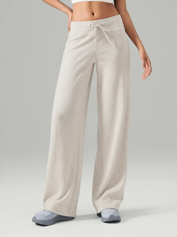 Apricot Drawstring Wide Leg Lounge Pants made by BERLOOK