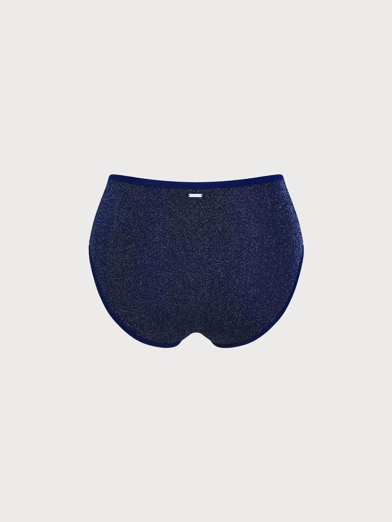 Blue Lurex Plus Size Bikini Bottom sold by BERLOOK product image thumbnail 2