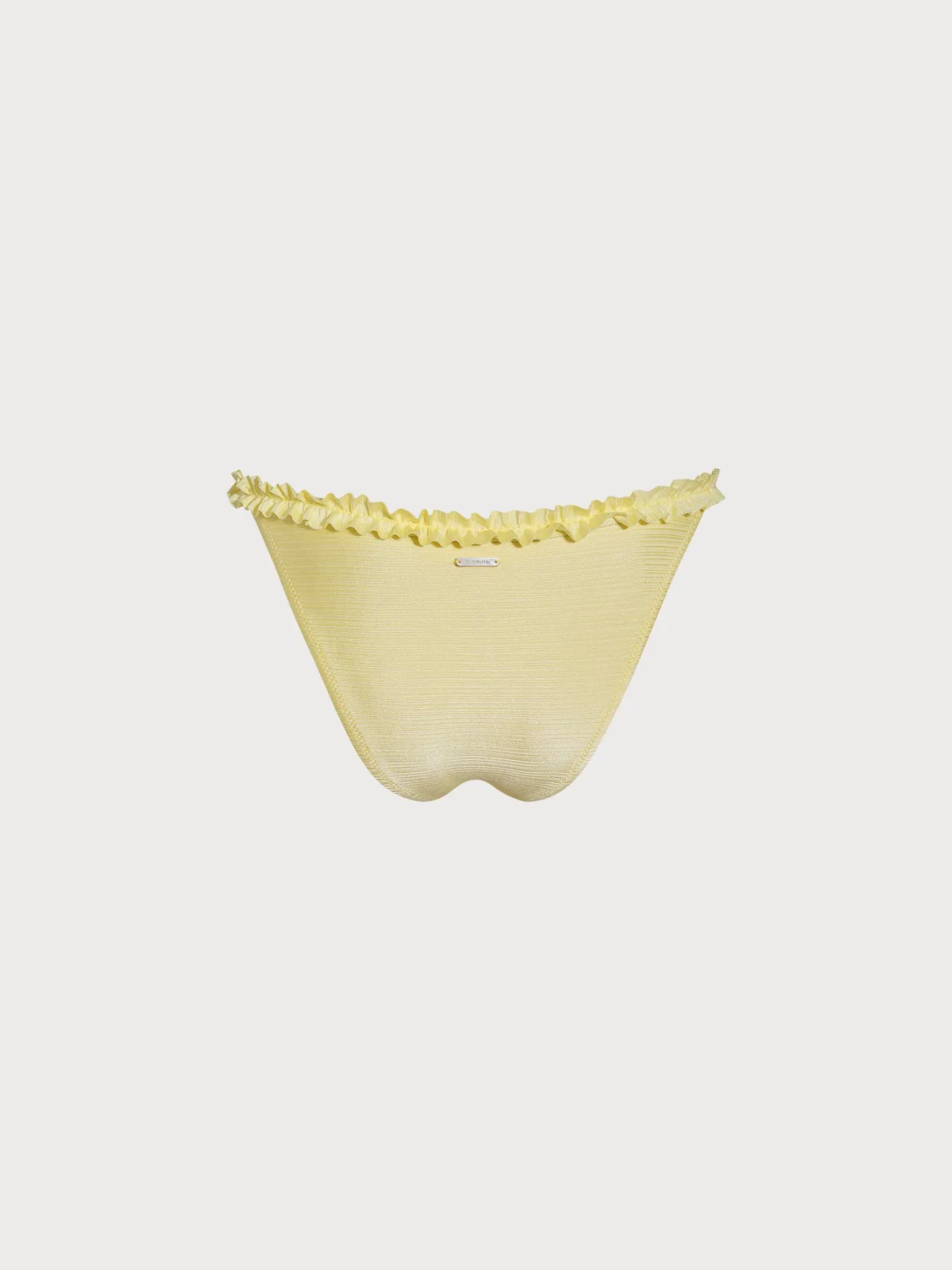 Yellow Ruffled Bikini Bottom sold by BERLOOK product image thumbnail 2