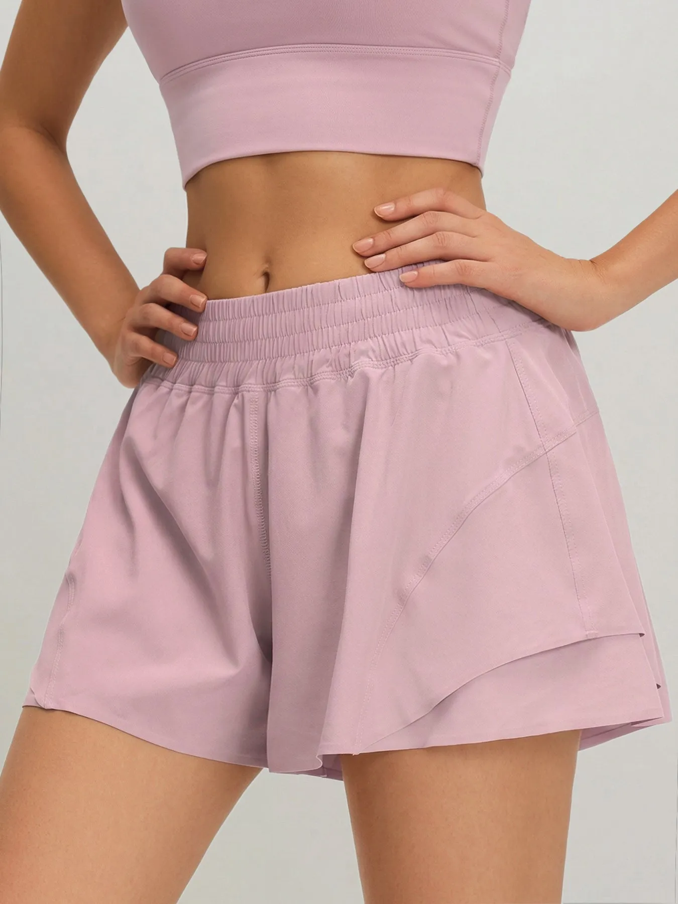 Pink Sports Breathable Shorts sold by BERLOOK