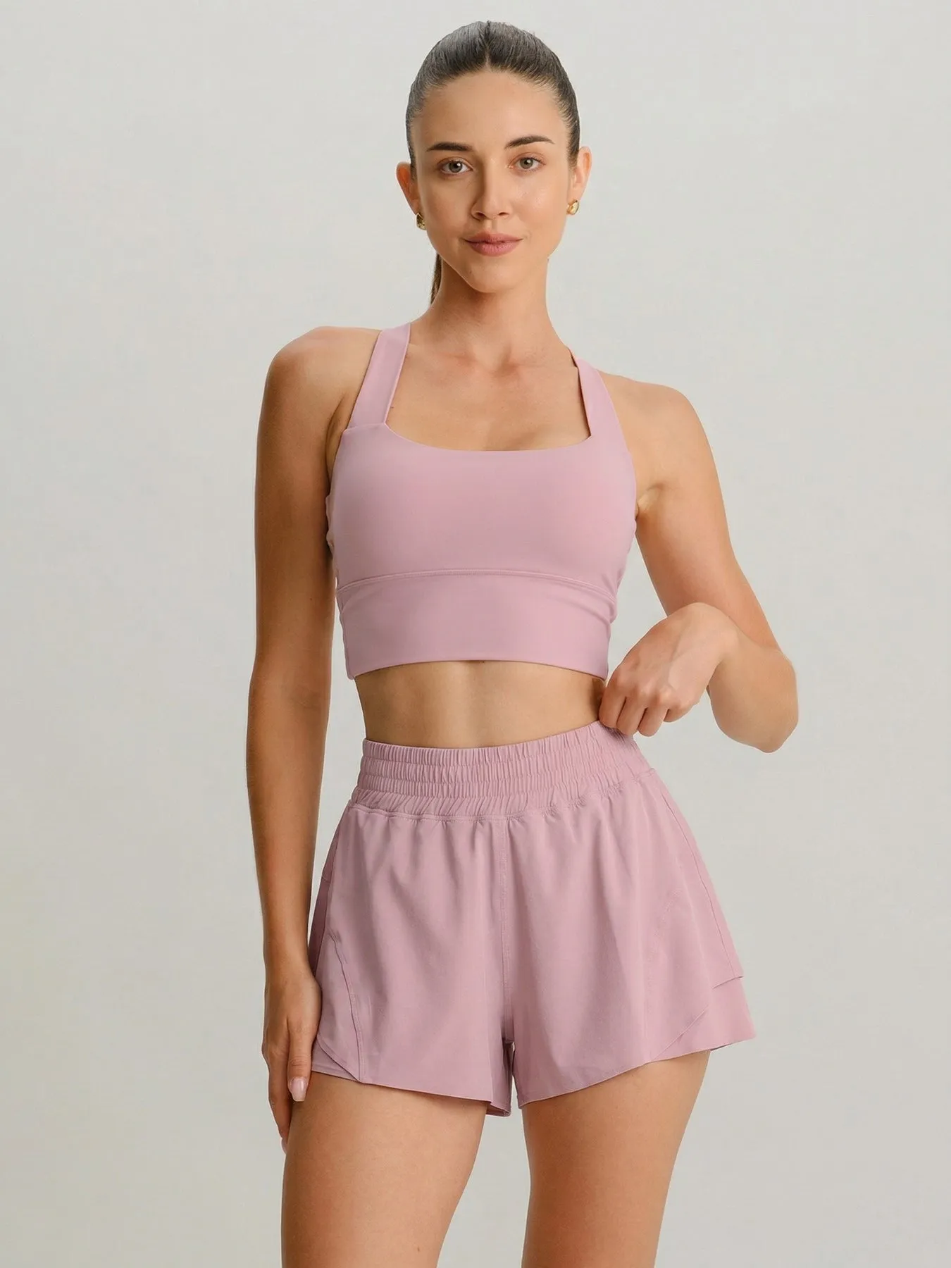Pink Sports Breathable Shorts sold by BERLOOK product image thumbnail 5