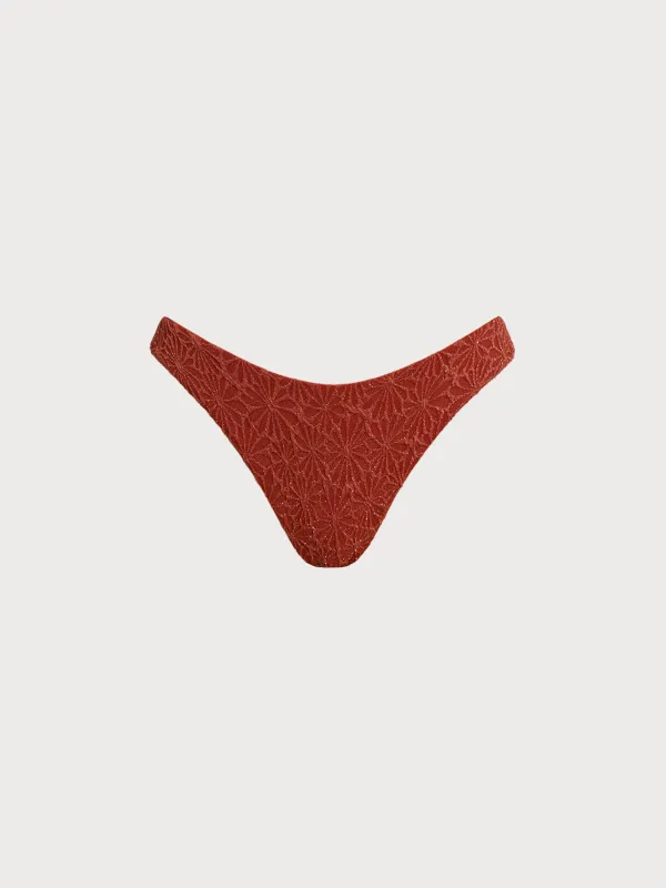 Orange Textured Bikini Bottom made by BERLOOK