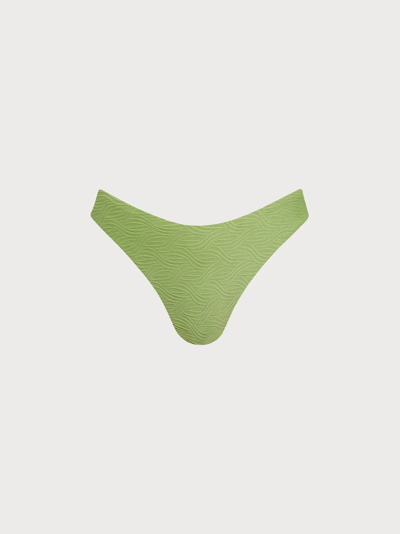 Light Green Textured Low Waisted Bikini Bottom sold by BERLOOK product image thumbnail 5