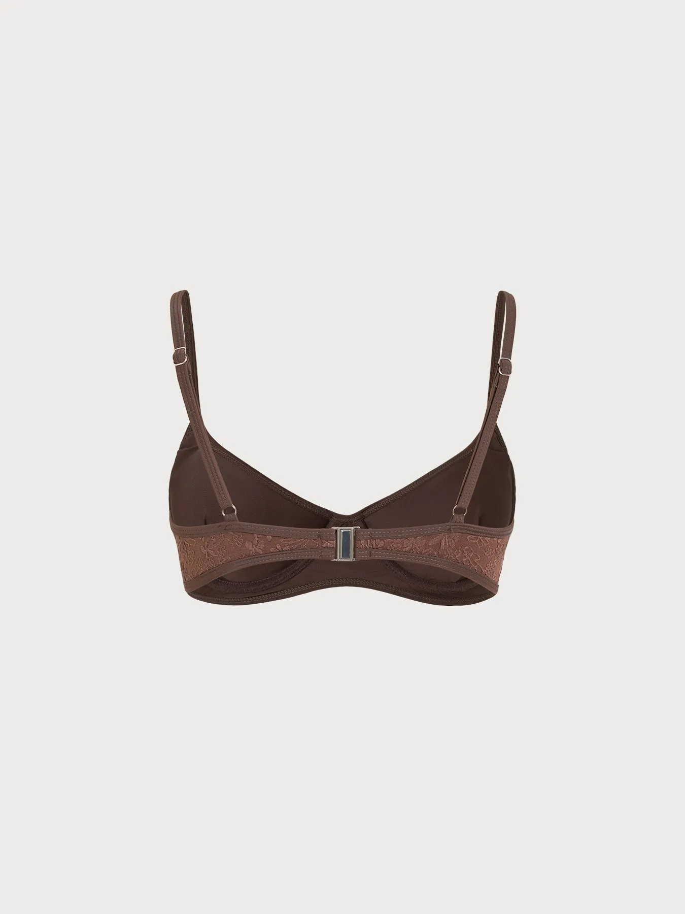 Coffee Jacquard Triangle Surf Top sold by BERLOOK product image thumbnail 5