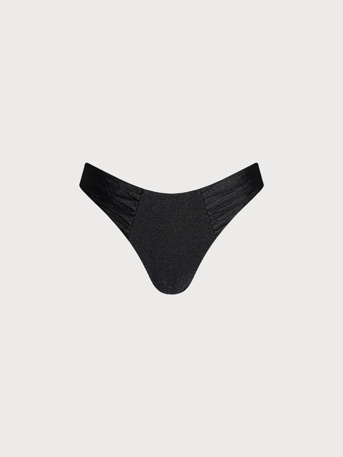 Black Pleated Bikini Bottom sold by BERLOOK product image thumbnail 4