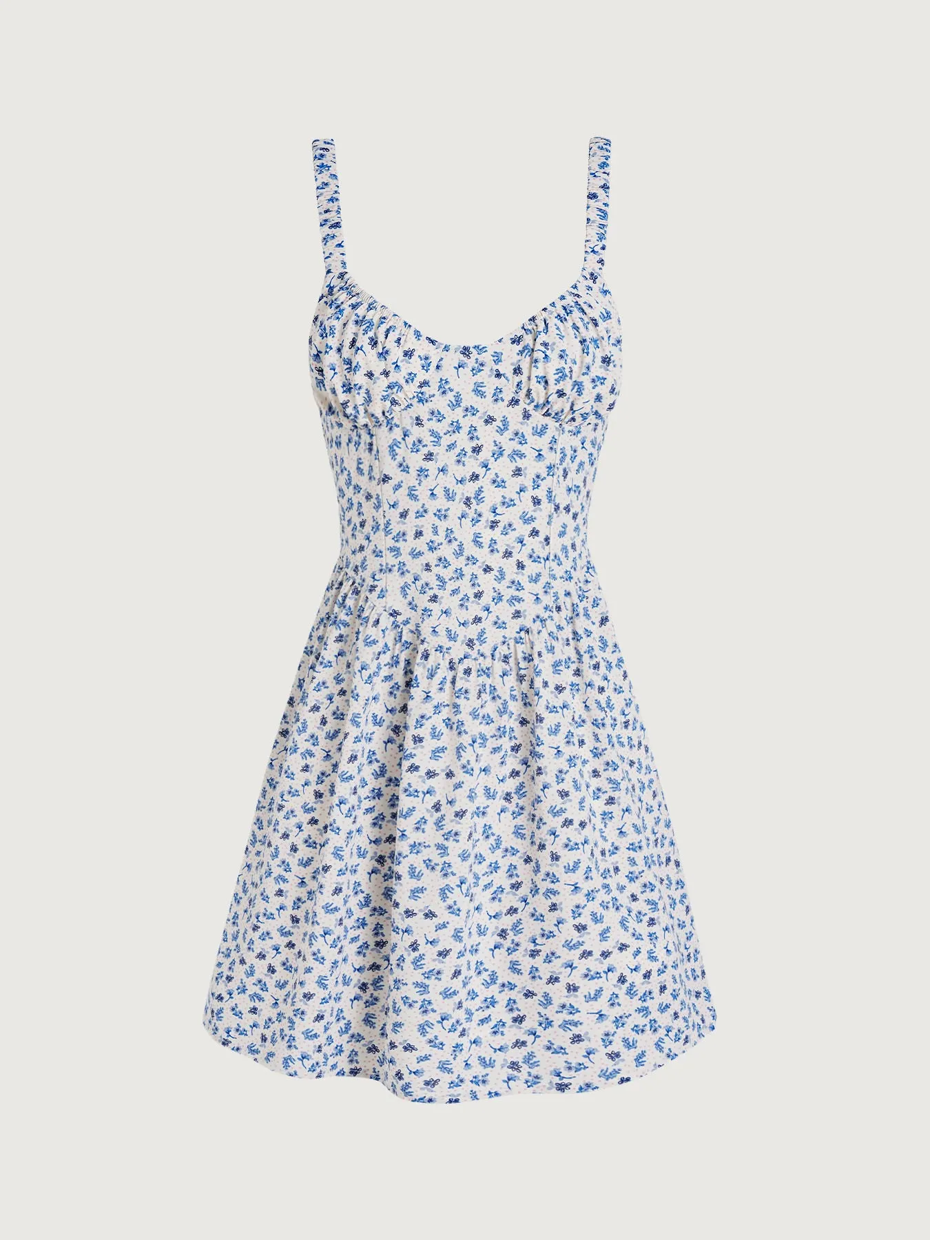 Blue Floral Print Beach Dress sold by BERLOOK product image thumbnail 2