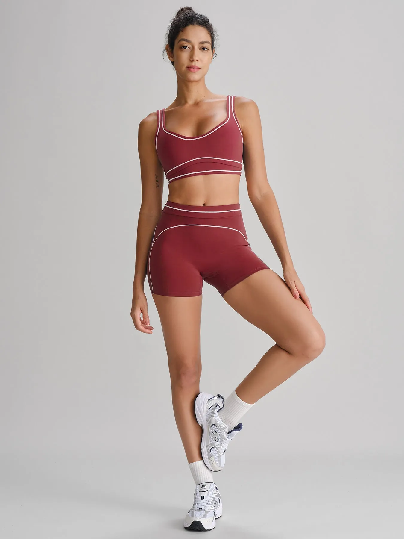 Red Line Workout Shorts sold by BERLOOK product image thumbnail 4
