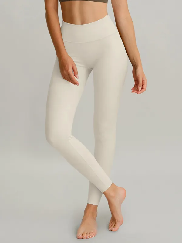 Ivory High Waisted Leggings 24" made by BERLOOK