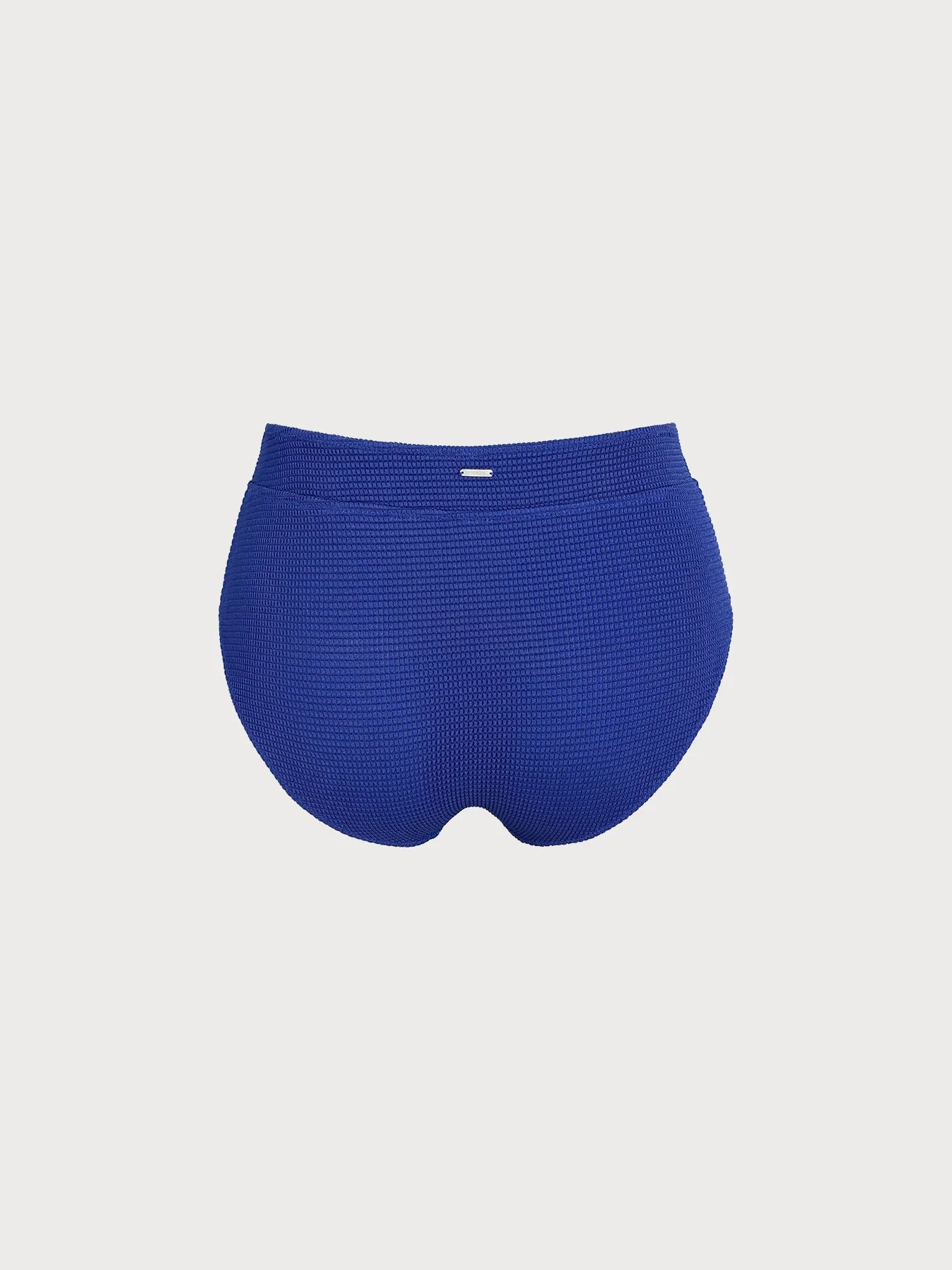 Blue Textured V Cut Plus Size Bikini Bottom sold by BERLOOK product image thumbnail 2